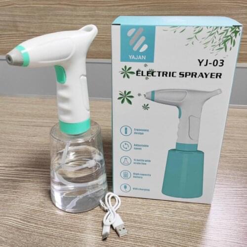 500ML Electric Disinfectant Sprayer Sanitizer Sprayer Disinfect Blue Light Nano Steam Spray Gun Machine Atomizer Garden Watering