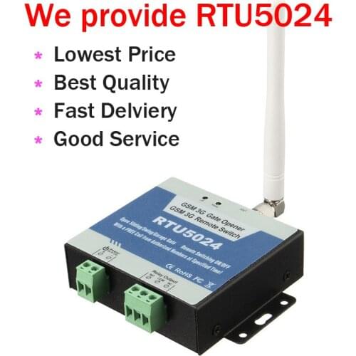 GSM Swing Sliding Gate Opener Relay Switch Remote Access Control Wireless Door Opener By call RTU5024 Free shipping App support