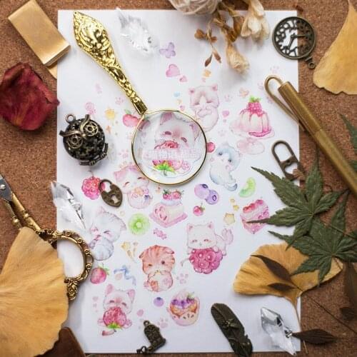 Cats and Sweets Washi Tapes Bullet Journal Masking Tape Adhesive Tape DIY Scrapbooking Washi Stickers