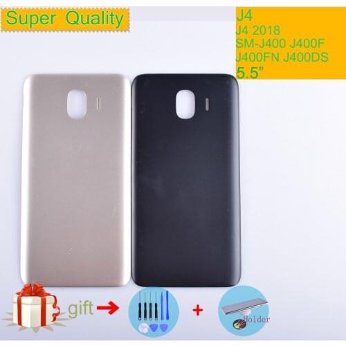 J4 For Samsung Galaxy J4 2018 SM-J400F J400F J400FN J400DS J400G Housing Battery Cover Back Cover Case Rear Door Replacement