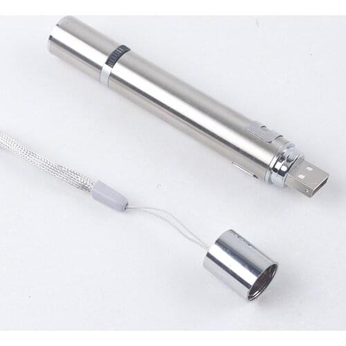 Cat Kitten Toy Pointer USB Charging Interactive Red UV Flashlight