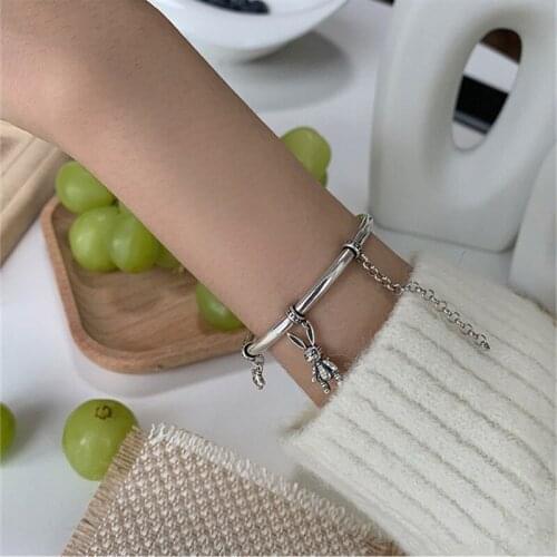 Miuoxion Fashion Personality Punk Party Jewelry Retro Fringed Rabbit Bracelet For Women Feature Namour Charm Gift All Seasons