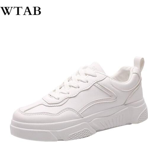 Fashion White Platform Sneakers Women Shoes 2018 Tenis Feminino Casual Trainers Lace Up Pink Ladies Sneakers Basket Femme