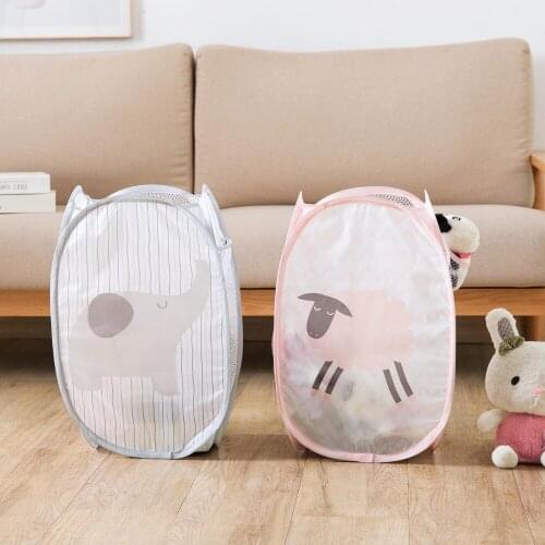 New Hot Cartoon Laundry Basket Clothing Organizer Laundry Hamper Foldable Laundry Bag Kids Toy Storage Buckets Waterproof