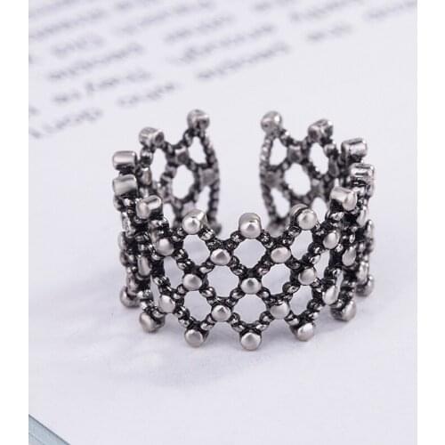 New Charming Hollow Finger Ring for Women Vintage Boho Knuckle Party Rings Gothic Punk Jewelry Gifts for Girls