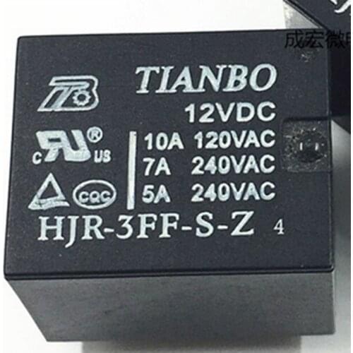 Wholesale 10pcs/lot 10A relay HJR-3FF-S-Z 12VDC