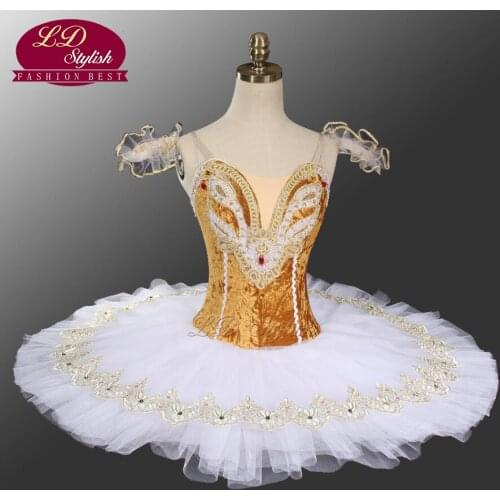 Adult Camel Professional Ballet Tutus Girls Classical Nutcracker Stage Tutu Women Stage Performance Ballet Tutu LD0015