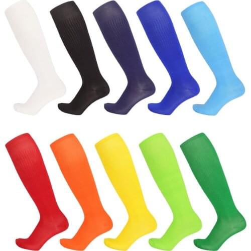 Football sock men high movement knee-high stockings children pure color stockings