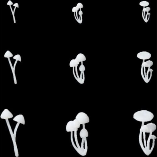 Silicone Mini Mushroom Tree Modeling Resin Mold Rose Deer Landspace Fillings Resin Jewelry Casting Fillers Kit Art Craft