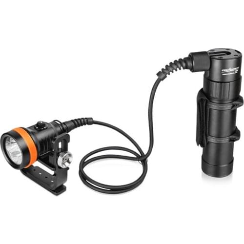 ORCA Scuba Diving 4000 lumens D630 CREE LED Sidemount Backmount Canister Light Underwater 150-Meter Waterproof Search Tech Dive