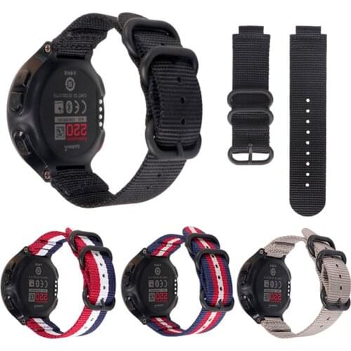 Canvas Nylon Replacement Watch Band for Garmin Forerunner 230/235/235Lite/220/620/ 630/ 735XT Smart Watch Strap Accessories