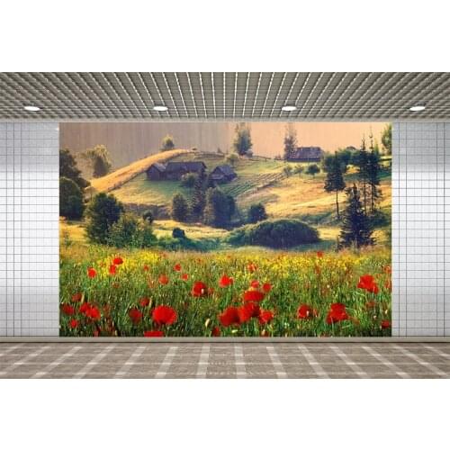 Lyavshi Comfortable Seasonal Landscape Autumn Vinyl Background For Travel Photography Backdrops Photo Studio Decoration Props