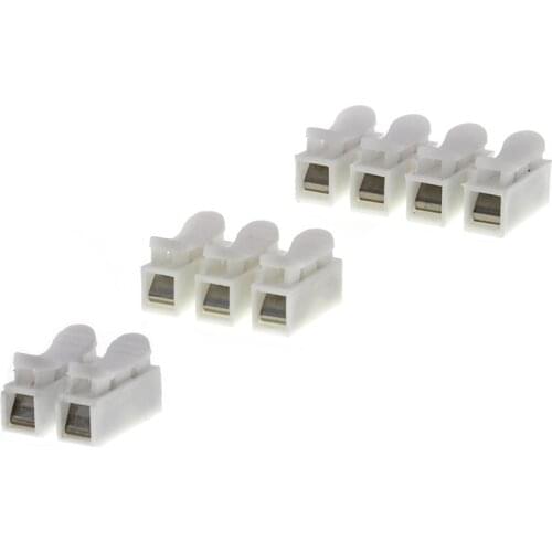 10 pcs CH-02 Wire Self-locking Quick Connector Splice With No Welding Jack Socket Cable Clamp Terminals Wire Adapter Blocks