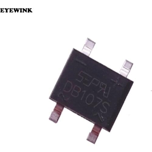 100pcs Original SMD DB107S 1A 1000V Silicon Bridge Rectifier