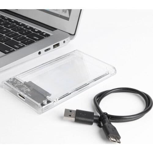 2.5 inch HDD SSD Case Enclosure Box Laptop SATA III to USB 3.0 Hard Disk Drive Adapter Box Tool-free HDD Box for Computer