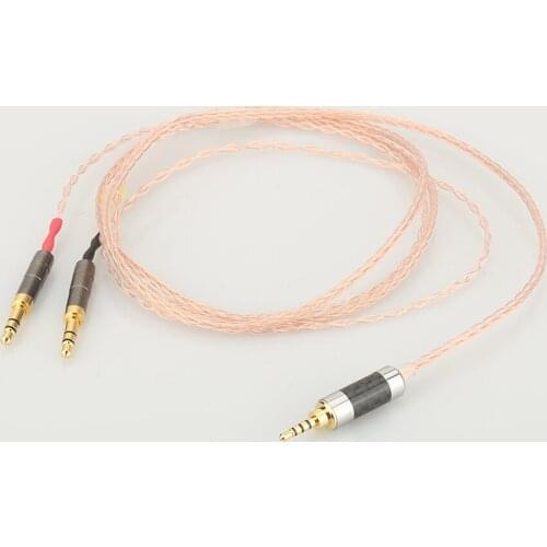 8 Cores 7N OCC Single Crystal Copper Headphone Upgrade Cable for Me ze 99 Classics/t1 t5p/D600 D7100
