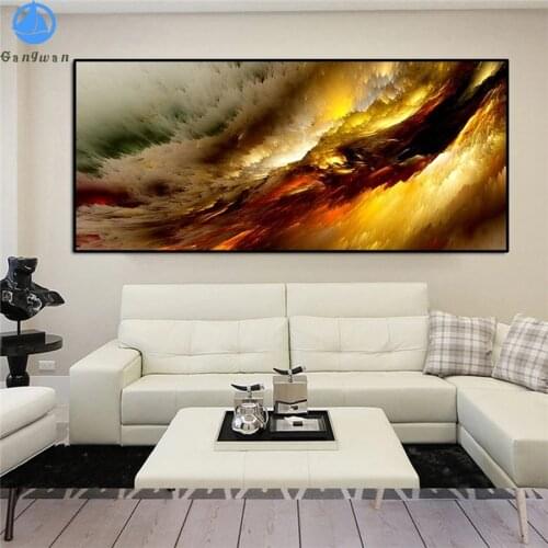 Diamond Painting Abstract art, colorful clouds Full Drill Square DIY Diamond Embroidery Cross Stitch Mosaic round Home Decor