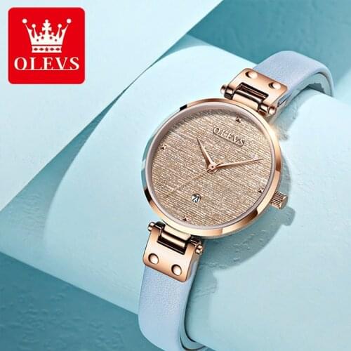 OLEVS 2021 New Ceramic Quartz Movement Fashion Casual Women 30M Waterproof Watch Luminous Accurate Timekeeping Watches 5887