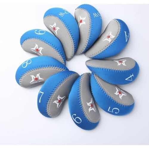 Mazel Neoprene Golf Iron Head Covers Golf Club Protector Case HeadCovers Pack With 9PCS