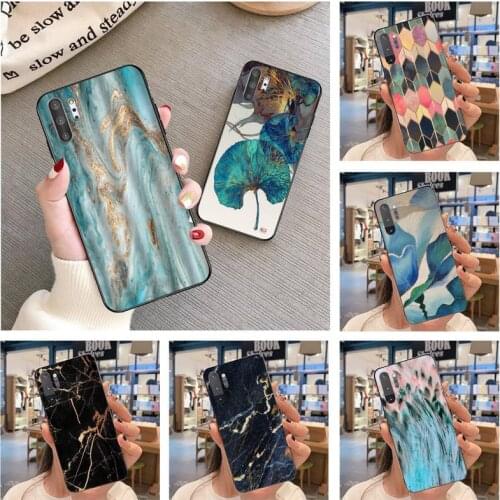 Ottwn Marble Stone Texture Phone Case For Samsung Galaxy Note20 ultra 7 8 9 10 Plus lite Samsung M21 M31S M30S M51