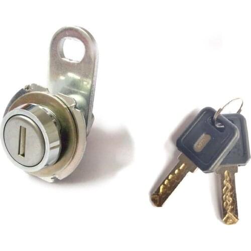 High Security flat key pin mailbox cam lock with dust shutter for furniture drawer cam lock for cash safe lock 1 PC