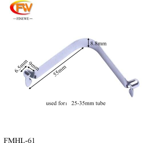 FINEWE 4pcs/lot Double Button Snap Locking Caravan Steel Kayak Paddle Spring Clip Tent Pole Push Button Spring