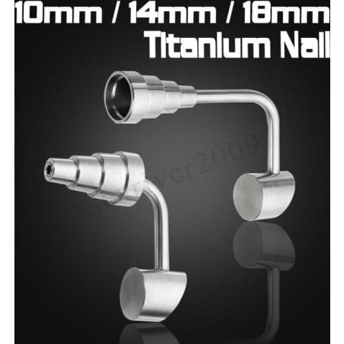 Jiont And in 6 Nail Domeless Titanium Male /14mm Female 1 10mm /18mm Banger With 1Titanium Nail
