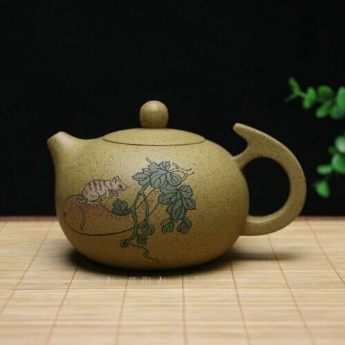 290ml Chinese Purple Clay zisha YIXING Pottery Teapot Mouse shape