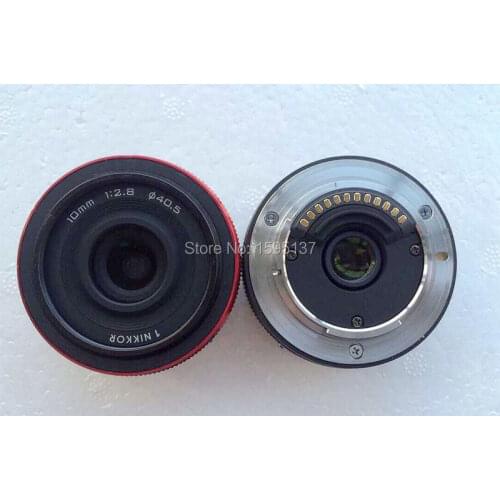 Original lens For Nikon 1 NIKKOR 10mm F/2.8 Lens Unit Apply 10mm f 2.8 lens to J1 J2 J3 J4 J5 V1 V2 V3 (second-hand)