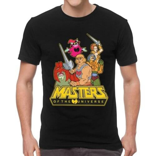 He-Man And The Masters Of The Universe Tshirts Men Tees Top Cotton T Shirt Short Sleeve The 36 Chambers of Grayskull T-shirt