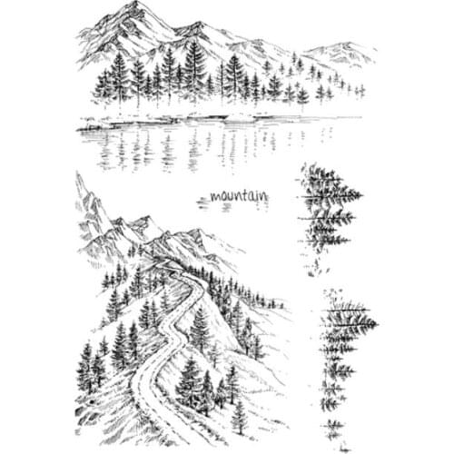 Landscape Transparent Clear Silicone Stamp/Seal for DIY scrapbooking/photo album Decorative clear stamp M1244