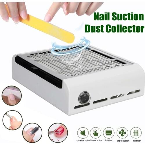 150W Nail Dust Collector Vacuum Cleaner Manicure Salon Nail Art Dust Suction Machine with Strong Power Fan Reusable Filter