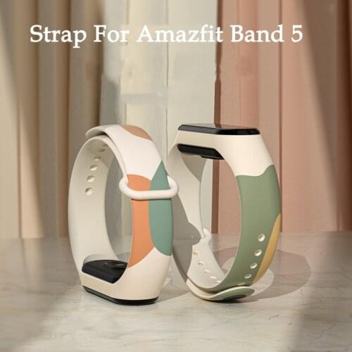 Colorful Strap For Xiaomi Mi Band 5 6 4 3 Sport Strap Watch Silicone Wrist Strap For Amazfit Band 5 Miband 3 4 5 6 Wristband