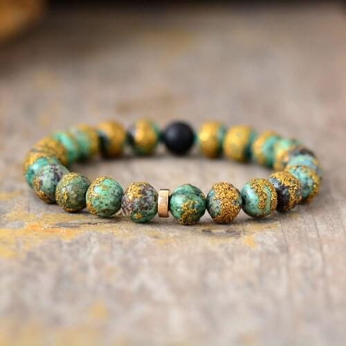 Luxury Women Men Beads Stretch Bracelets Elastic Strand Steampunk Meditation Bracelet Classic Jewelry Bijoux Dropship