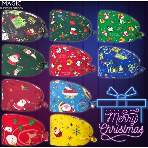 Beauty Salon Work Scrubs Cap Pet Shop Scrubs Spa Scrub Hats Ground Cap Tieback Straps Sweatband Adjustable Laboratory Work Cap