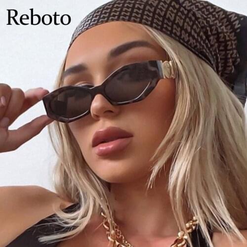 2021 Fashion Leopard Sunglasses Men Luxury Brand Designer Vintage Small Rectangle Shades For Women Sun Glasses Trendy