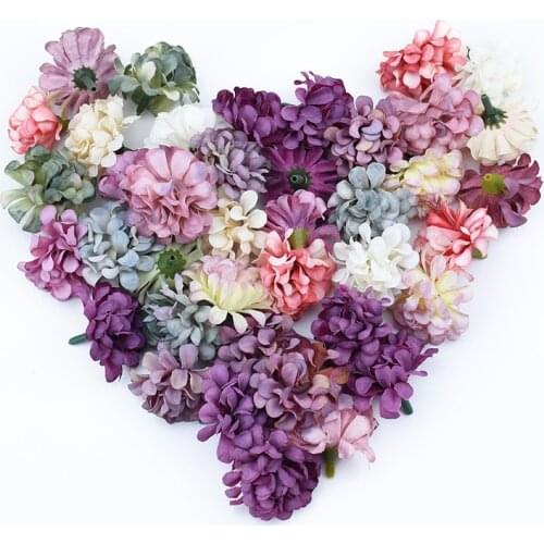 10/20 PCS Needlework Vases for Home Decoration Wedding Bridal Accessories Clearance Diy Crafts Silk Carnation Artificial Flowers