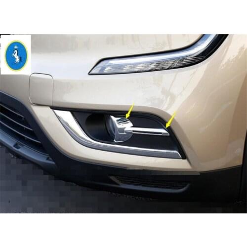 Yimaautotrims Chromium Styling Front + Rear Fog Lights Lamp Molding Cover Trim ABS Exterior For Renault Koleos 2017 2018 2019