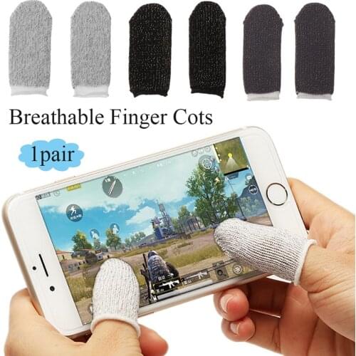 1PCS Sweatproof Breathable Mobile Finger Stall Sensitive Game Controller for PUBG Finger Cots Accessories for iphone Android