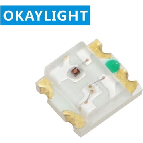 100PCS 0603 1615 Red+Blue+Green 3 colors LED 25MA