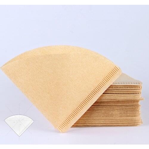1000PCS Environmentally V Shape Coffee Filter Paper Cone Dripper Coffee Filters Cups Espresso Coffee Brewing Drip Tools Paper