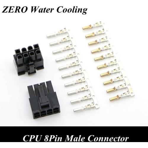 4.2mm 5557 CPU/ATX 8Pin Male Connector with 10pcs Terminal pins for PC Modding