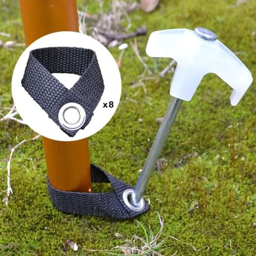 8 Pieces Lightweight Practical Portable Canopy Pole Holder Tent Pole Fixing Buckles For Fishing Picnic Camping