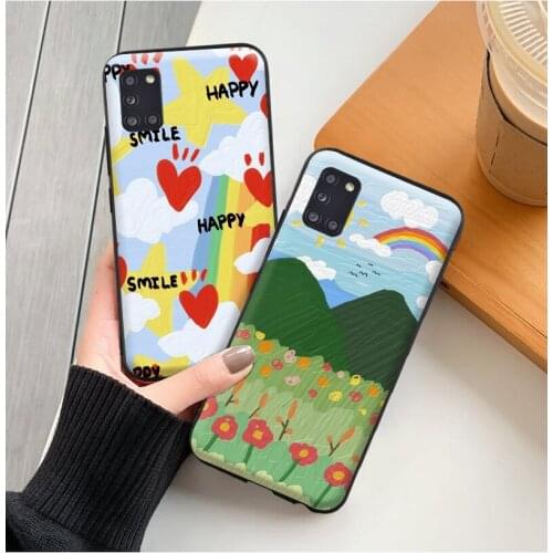 For Samsung Galaxy A32 Case Cute sun Samsung Galaxy A31 A32 4G A32 5G A41 A42 5G A52 4G A52 5G Funda Coque Carcasa Cases Back