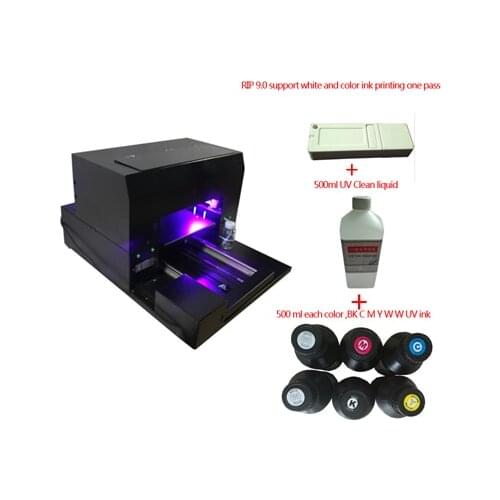 Economic A3 size Inkjet UV printer with embossed print effect UV machine special for phone case , Card,acylic etc