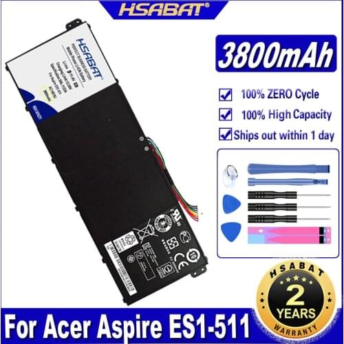 HSABAT AC14B18J AC14B13J 3800mAh Laptop Battery for Acer Aspire ES1-511 ES1-512 V3-111P CB3-531 311 TravelMate B115 B116 MS2394