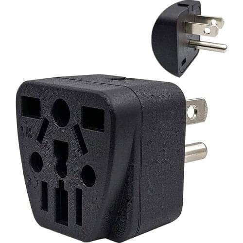 Lot 10) USA Canada Thailand Travel Plug Adapter 3 Pin With Universal Outlet AC100~250V 10A