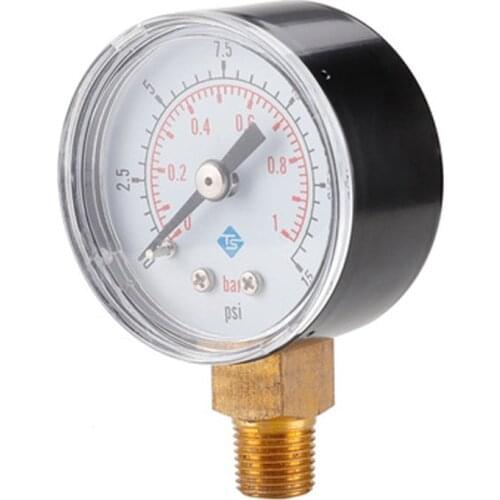 15/30/60/100/160/200/300 psi Axial Pressure Gauges With High Accuracy High Quality Pressure Gauge Oil Water Pressure Gauge