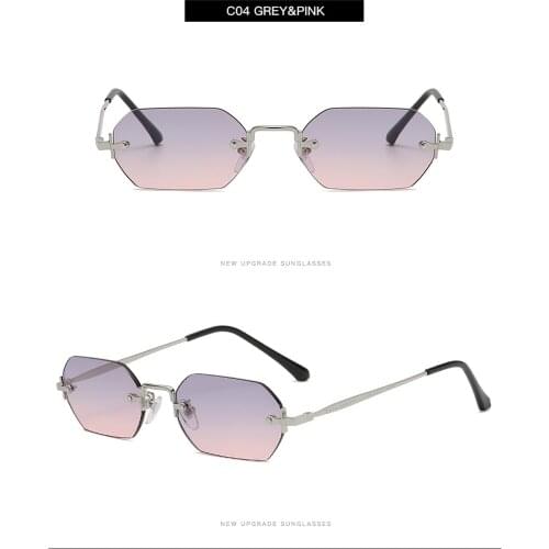 Polygon Sunglasses Women Retro Small Frame Women Sunglasses Brand Designer Glasses For Men Ocean Lens Gafas De Sol#F3