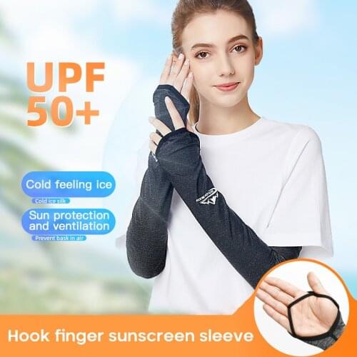 Ice Cooling Arm Sleeves UV Sun Protection Cover Sports Golf Running Cycling Game Nylon Cool Arm Sleeves Cover Cuff Women